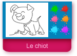 le mignon petit chien coloriage en ligne