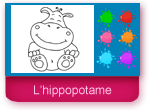Coloriage d'hippopotame en ligne