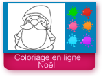 Noël, coloriages en ligne