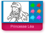 Coloriage en ligne de la petite princesse