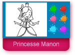 Coloriage en ligne pour les filles, la princesse