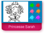 La princesse Sarah, coloriage en ligne