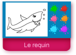 coloriage en ligne, le requin