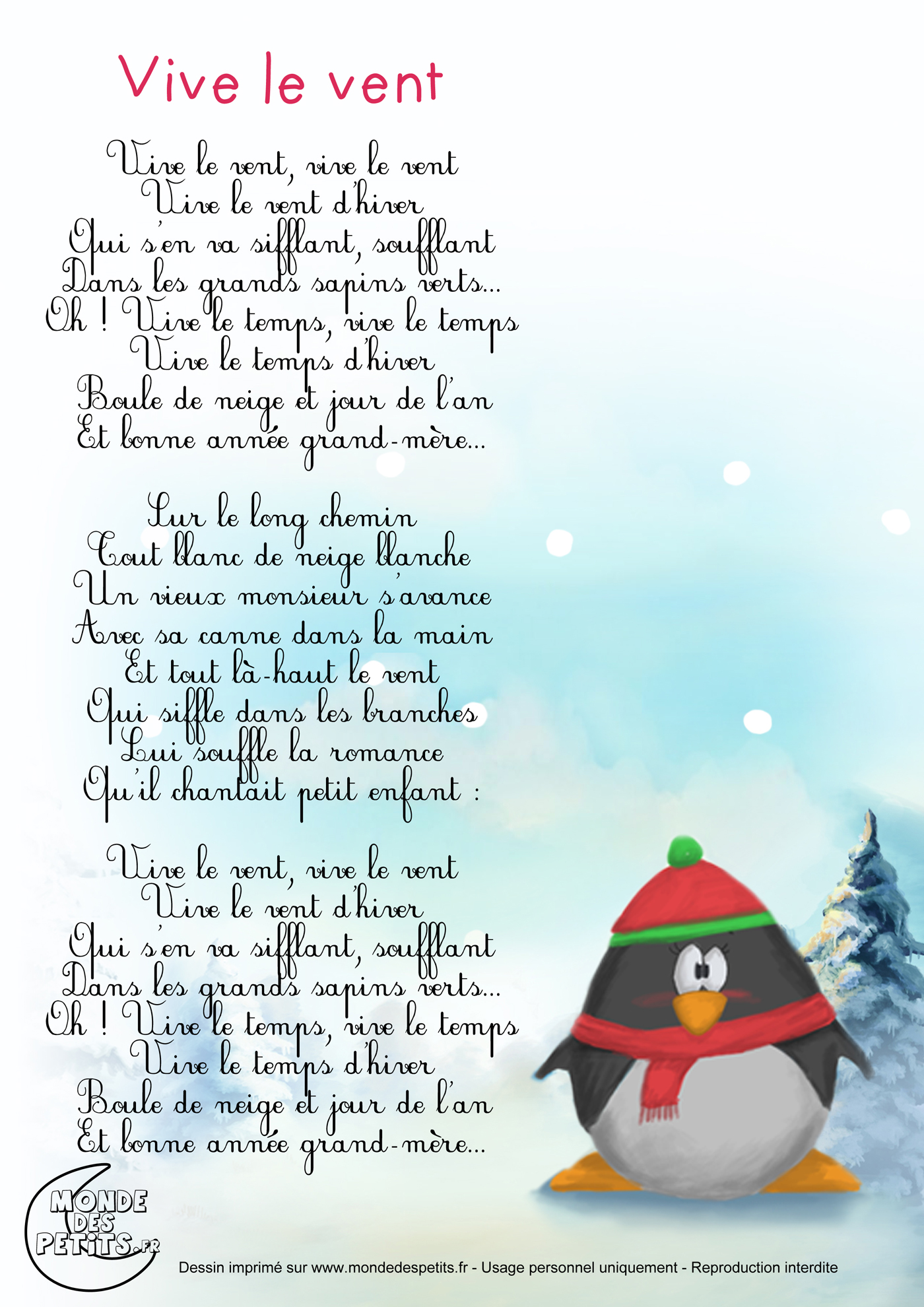 Chant de Noël * Vive le vent