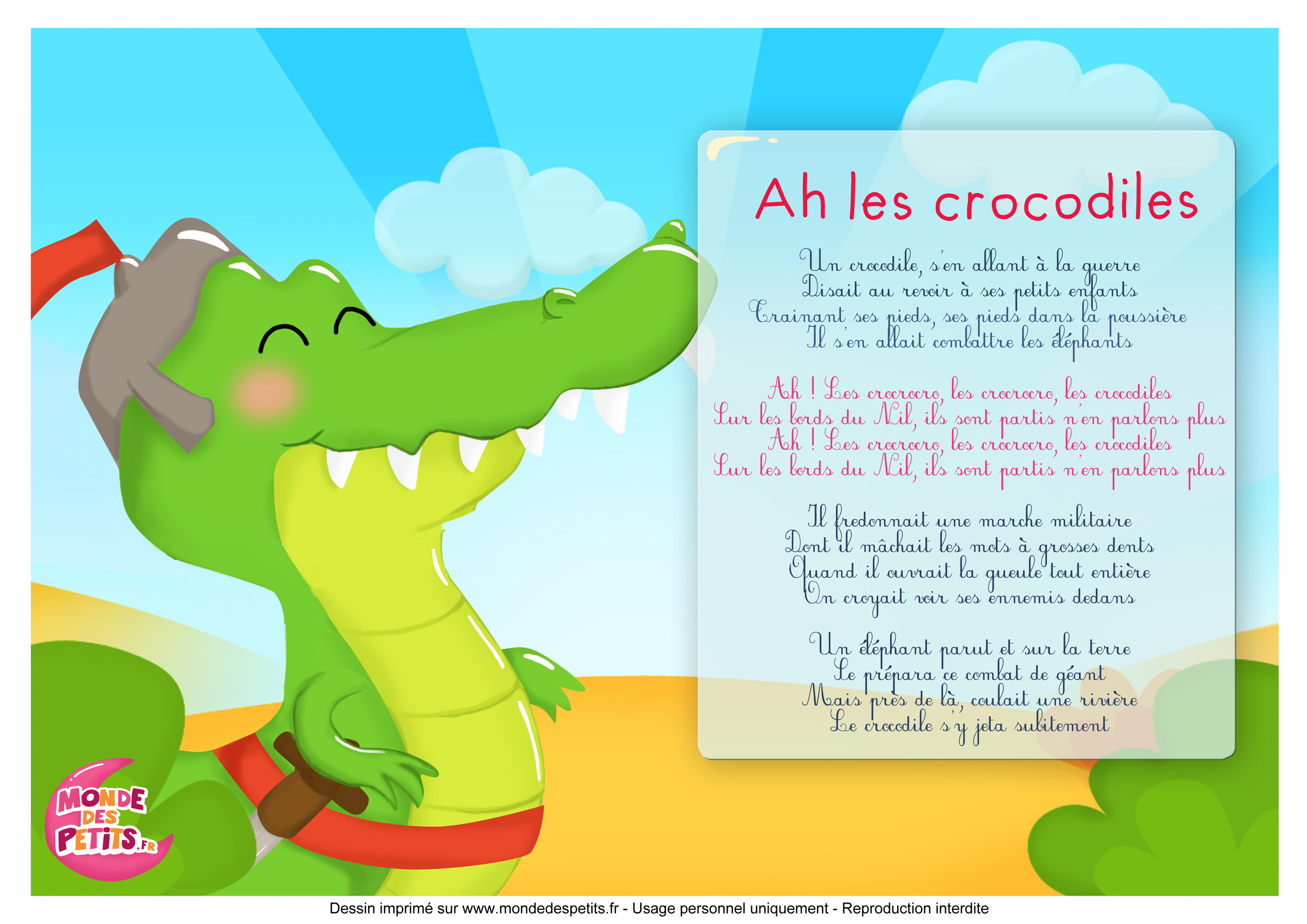 Comptines et chansons - 3h - Monde des Titounis - Ah les crocodiles 