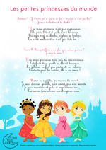 Paroles_Les petites princesses du monde, chanson pour enfants