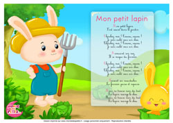 Paroles_Mon petit lapin - Les titounis