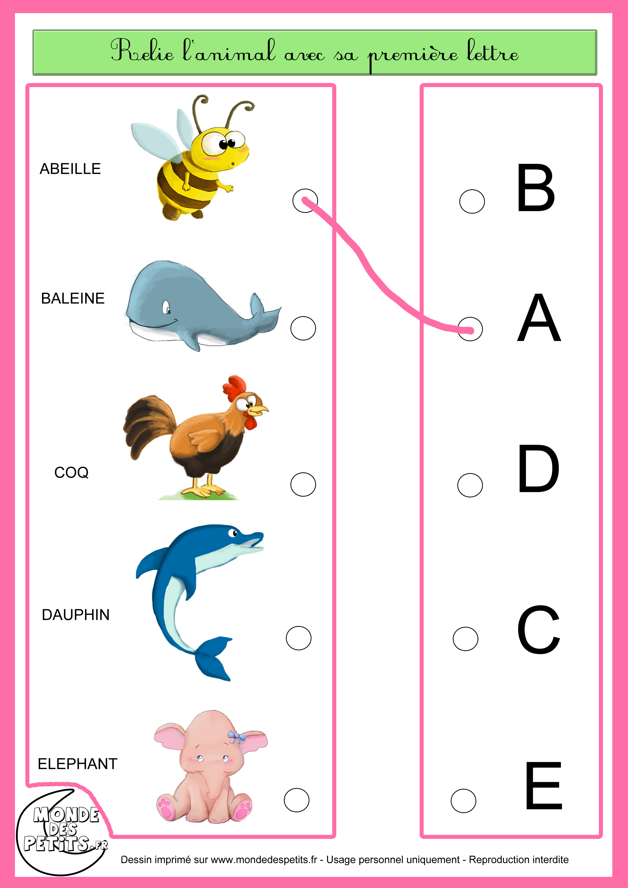 reconnaitre les lettres de l alphabet en maternelle