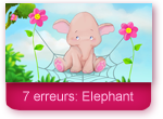 Jeu des 7 erreurs: elephant