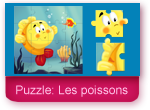 Jeu de puzzle en ligne : les poissons
