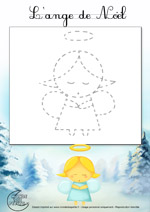 Dessin1_Comment dessiner un ange de Noël ?