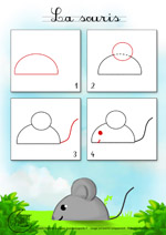 Dessin2_Comment dessiner une petite souris?