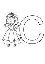 Apprendre l 'alphabet grâce aux coloriages de princesses